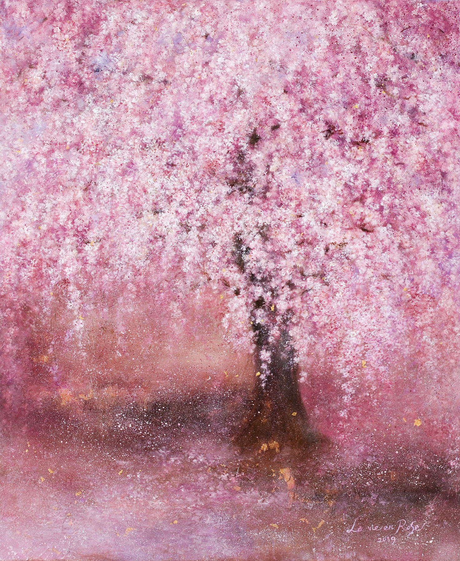 田口恵子《Cascade rose》