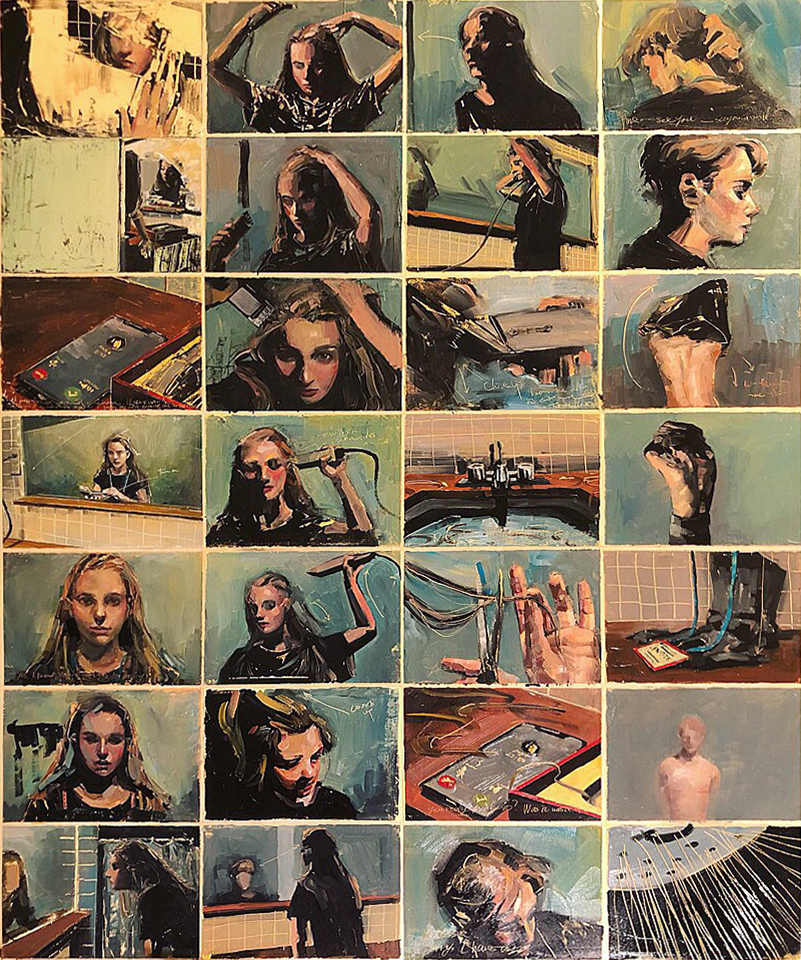 萩原亜美《散髪》画像