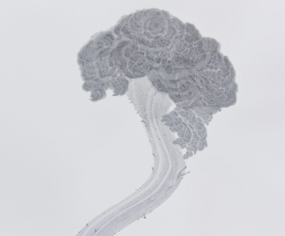 青木芳昭《鶏頭山水図》画像