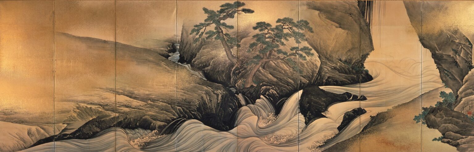 [重要文化財] 保津川図　円山応挙筆