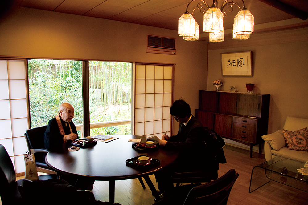 寂聴さん取材風景