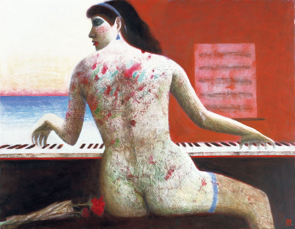 佐々木豊《海辺のピアニスト》画像