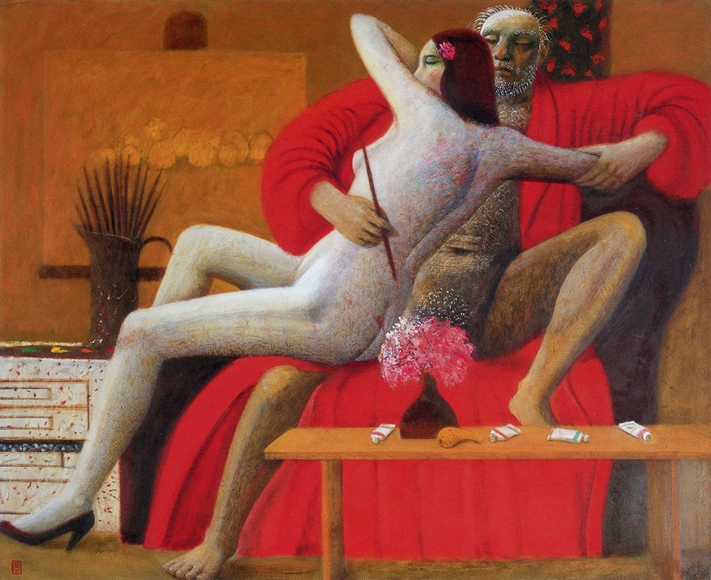 佐々木豊《老画家》画像