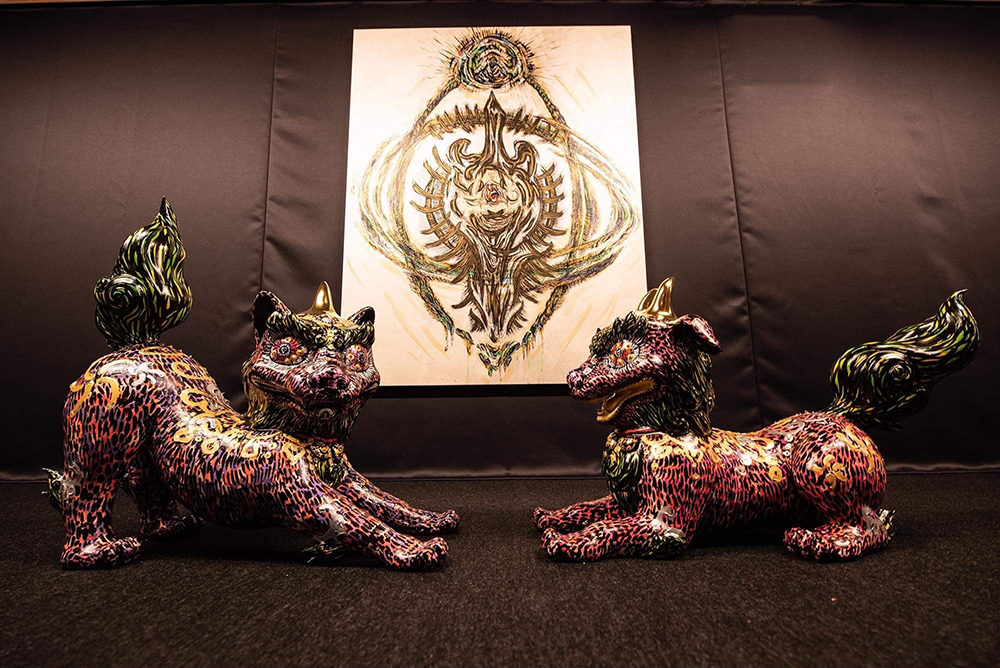 小松美羽作品（狛犬-2）画像