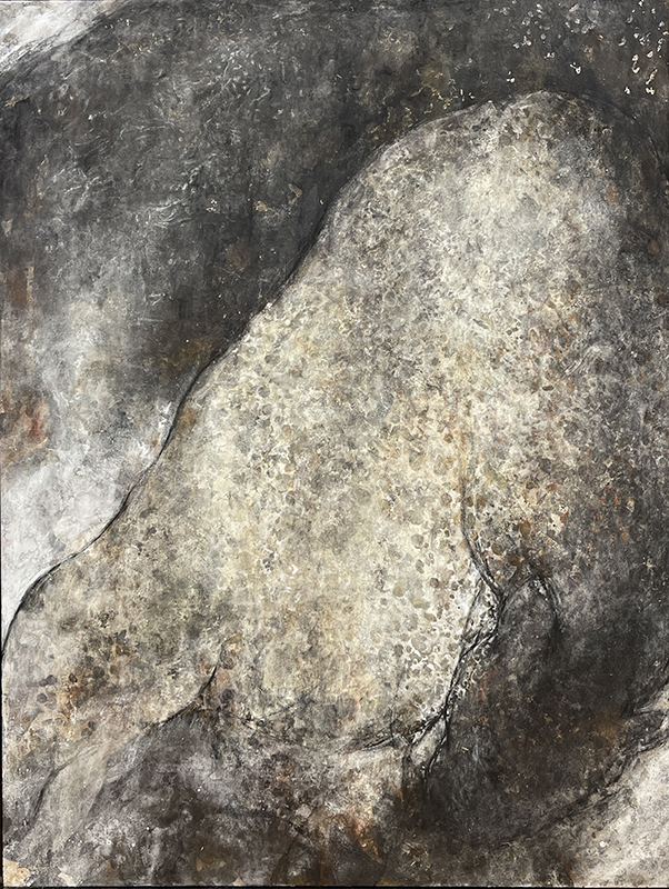 米田実《班獣図》（部分）