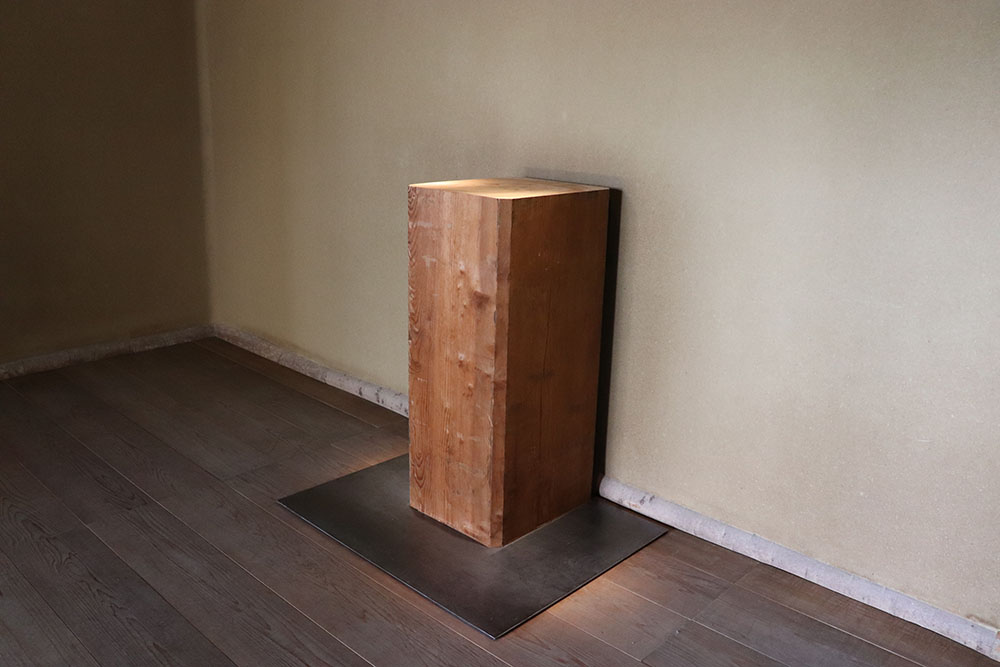 展示されている蔵の柱。