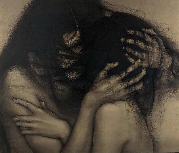 都築良枝《二人遊び》画像