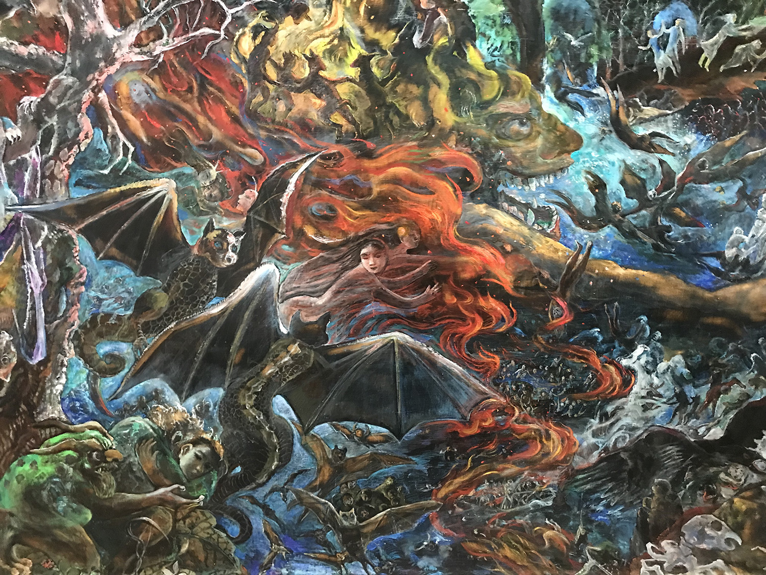 遠藤彰子《黒峠の陽光》（部分）画像