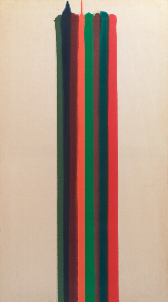 モーリス・ルイス《夜明けの柱》画像