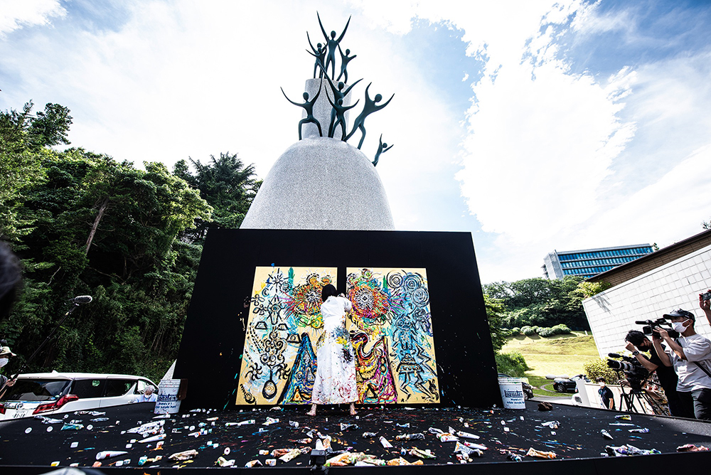 ライブペインティングの画像