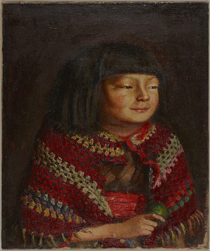 岸田劉生《麗子微笑》画像