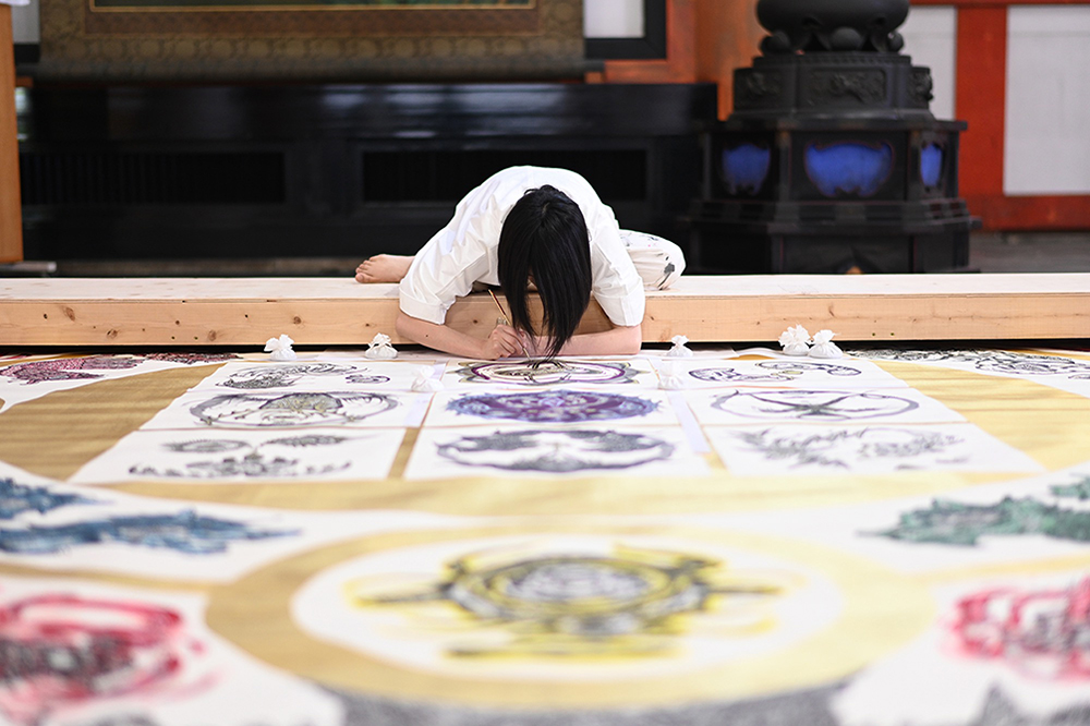 小松の制作風景1