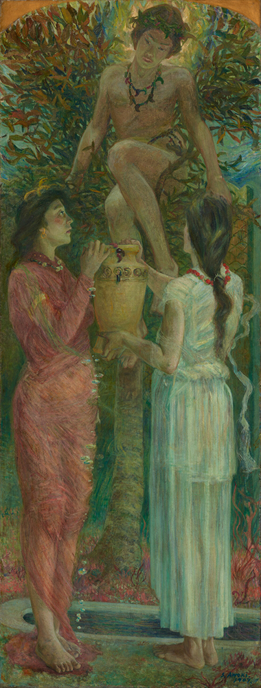 青木繁《わだつみのいろこの宮》画像