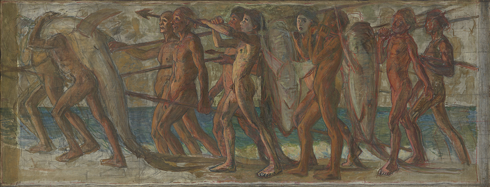 青木繁《海の幸》画像