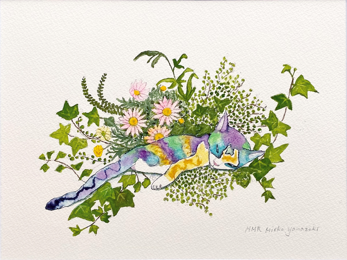 mmr山﨑美枝子【花とネコ】画像