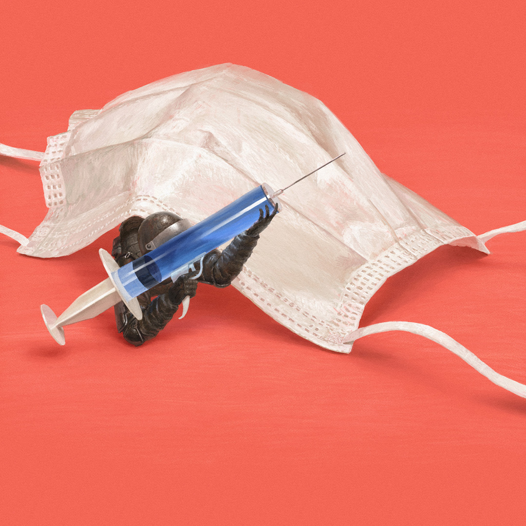 白《未知と戦う絵》 2021年　デジタル（CLIP STUDIO PAINT）