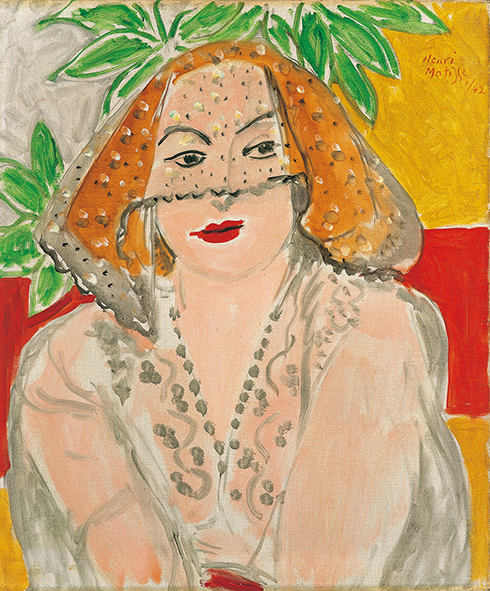 アンリ・マティス《ヴェールをかぶった女》画像