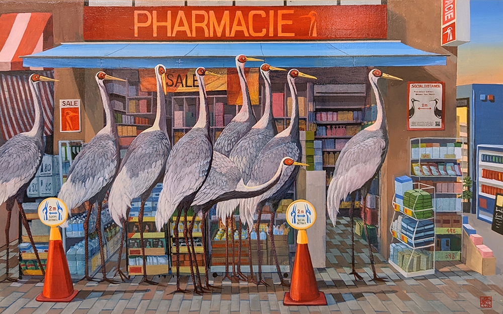 松本亮平《鶴の行列》画像