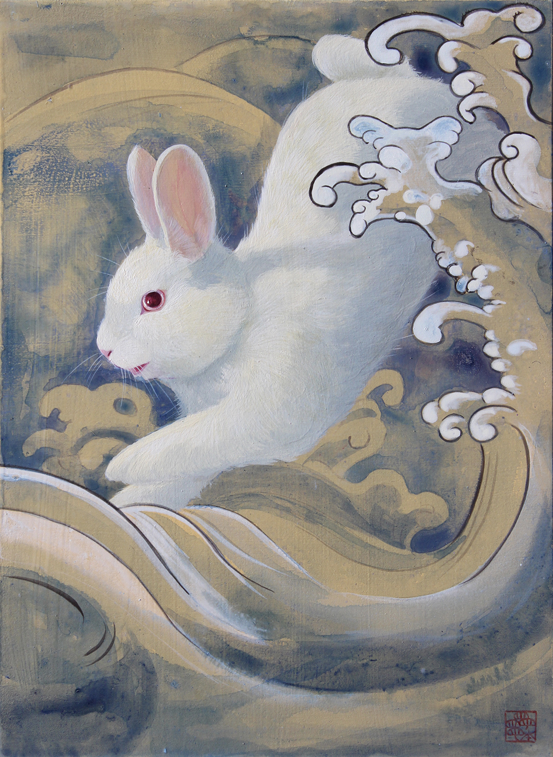 松本亮平《波兎図Ⅱ》画像