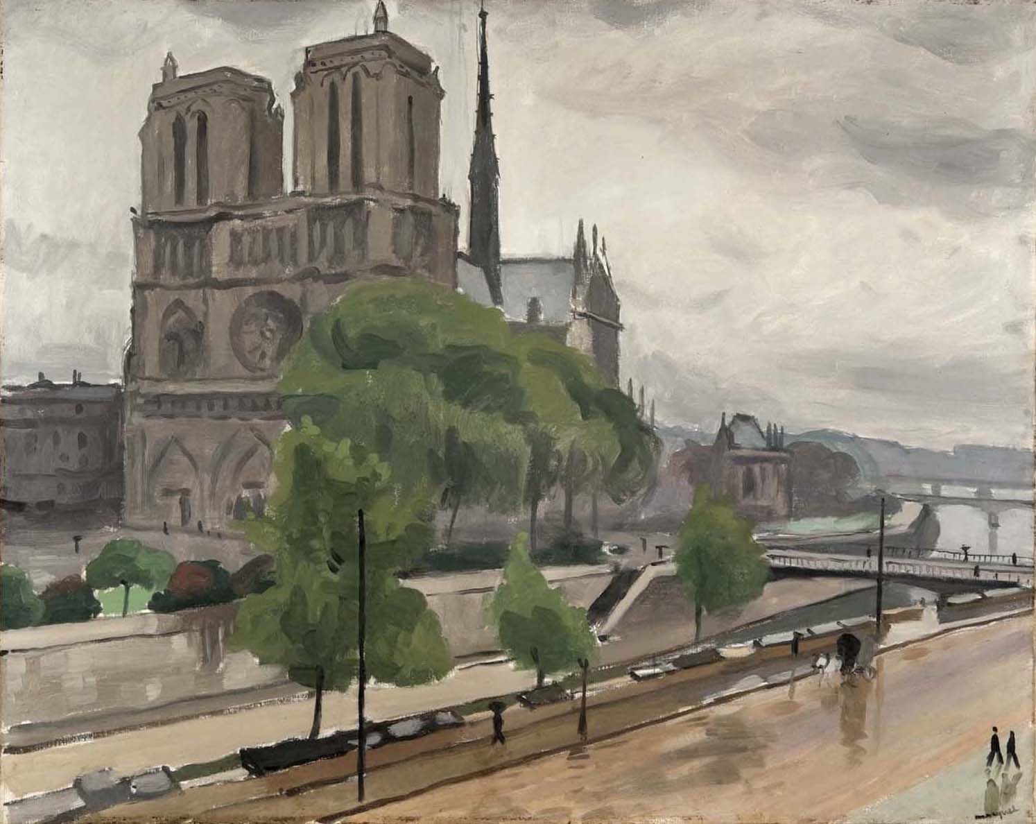 アルベール・マルケ《ノートルダム 曇天》画像