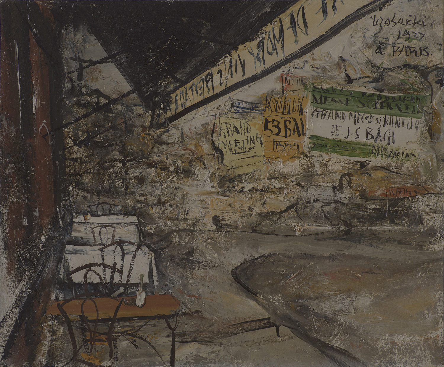 佐伯祐三《プティ・レストラン》画像