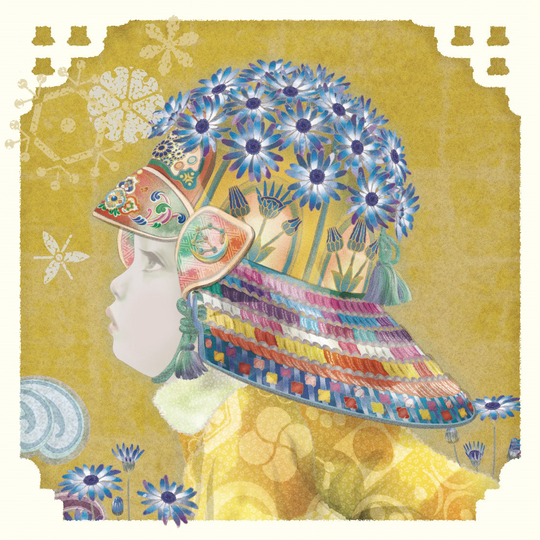 桃山 三《花兜フウキギク》画像