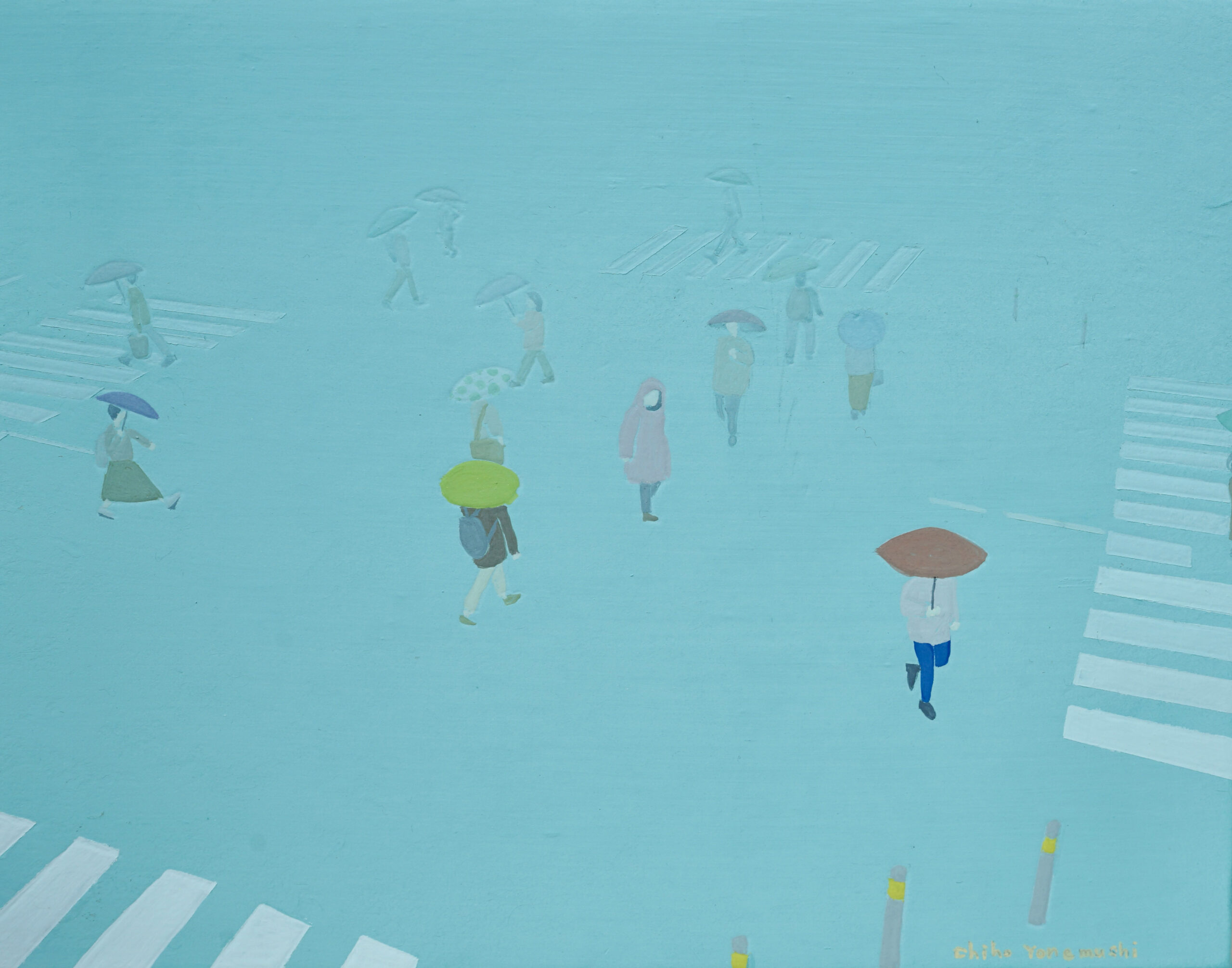 米蒸千穂《雨と交差点》画像