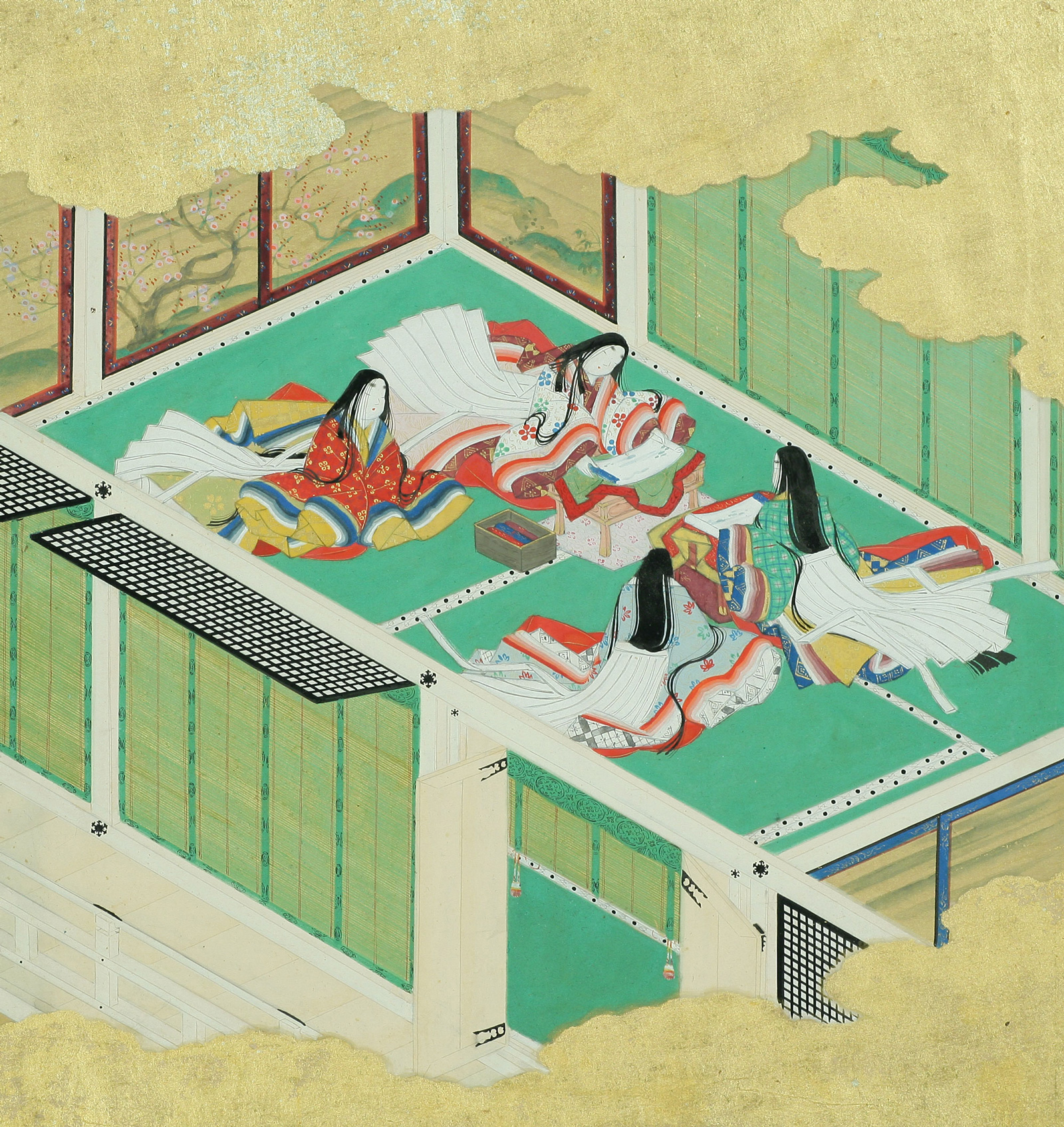 源氏物語画帖　第十七帖「絵合」の画像