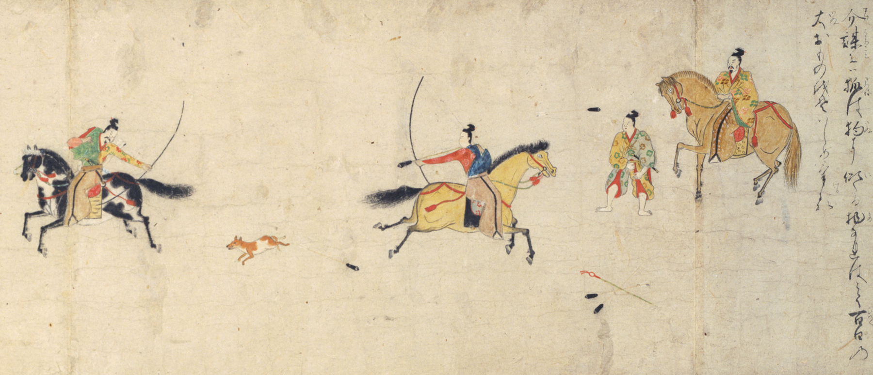 玉藻前物語絵巻（部分）の画像