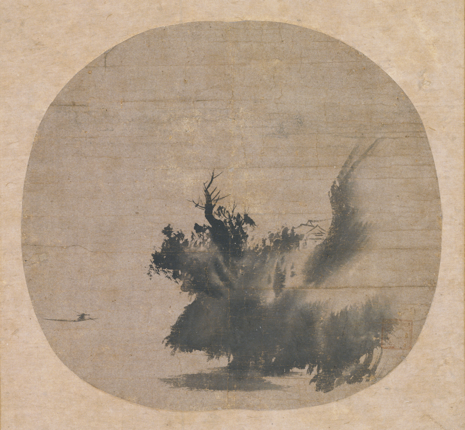 潑墨山水図の画像