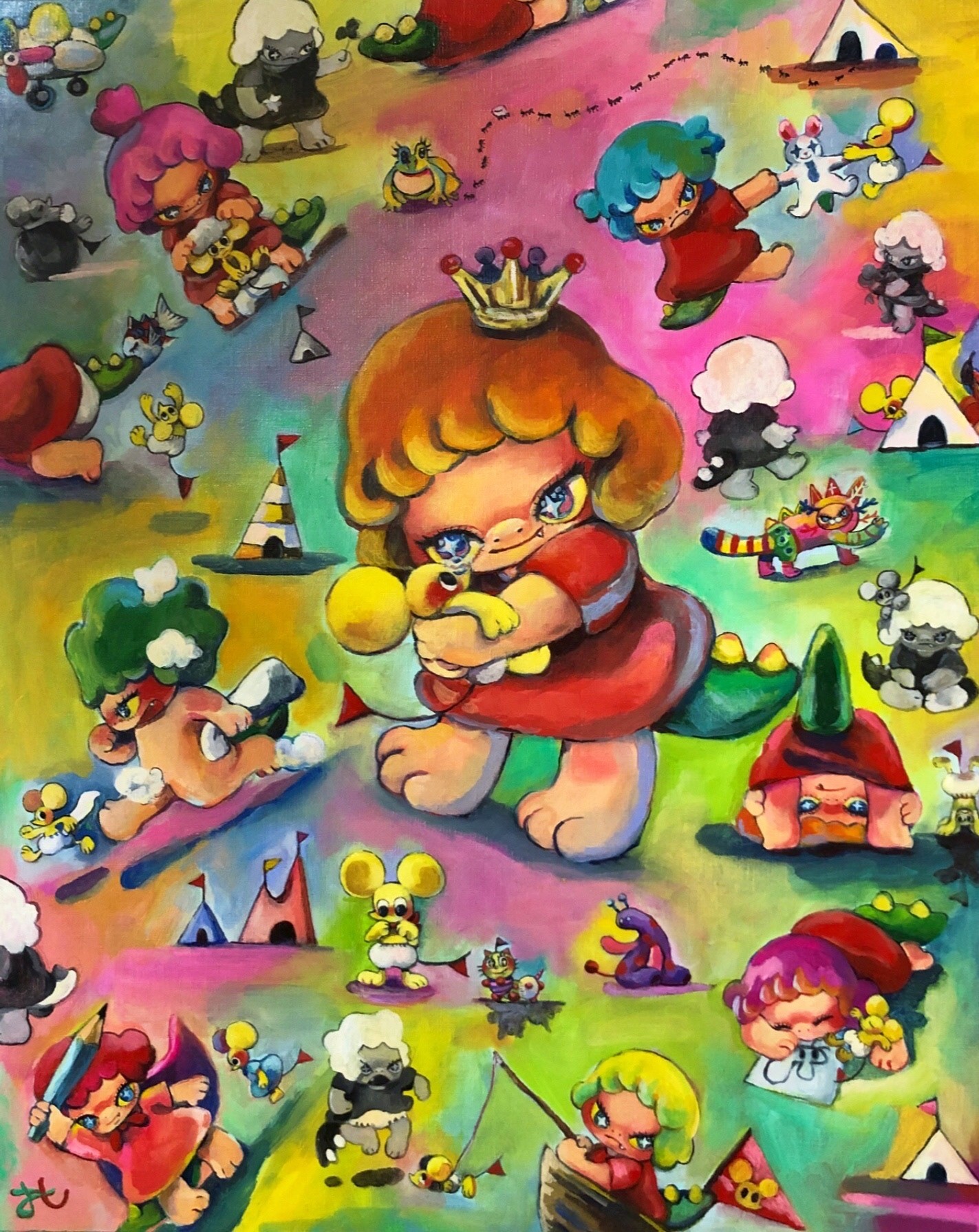 《ボクたちは365日》油彩/キャンバス　65.2×53.0cm