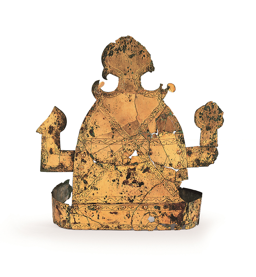 韓国宝物 金銅冠高霊池山洞32号墳出土 <大加耶> 5世紀中葉 韓国国立大邱博物館(画像提供:啓明大学校博物館)