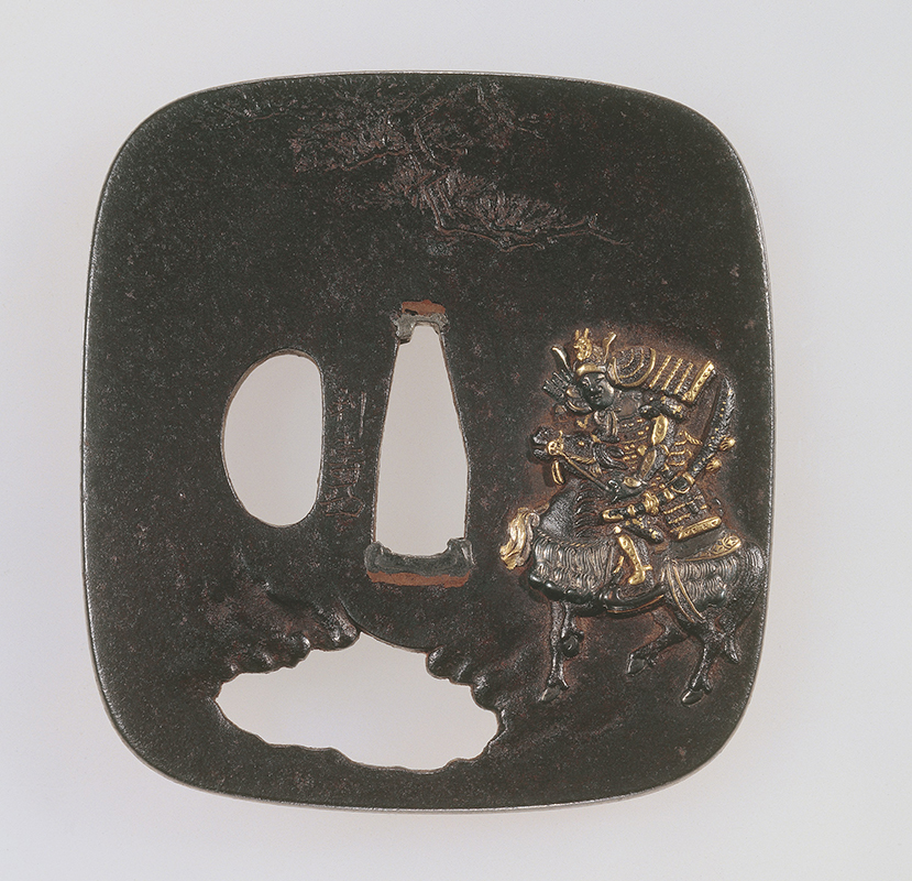 重要文化財 奈良利寿「牟礼高松図鐔」 江戸時代(18世紀) 永青文庫蔵