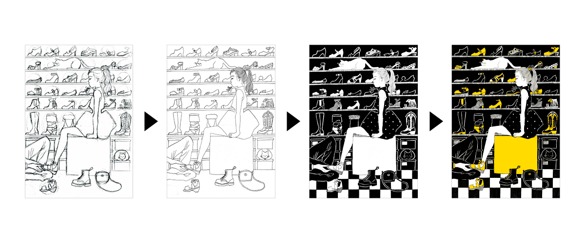 石松チ明《どうしたって》制作過程
