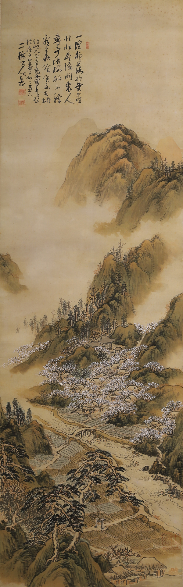 青木梅岳《山水図（小南梅渓図）》画像
