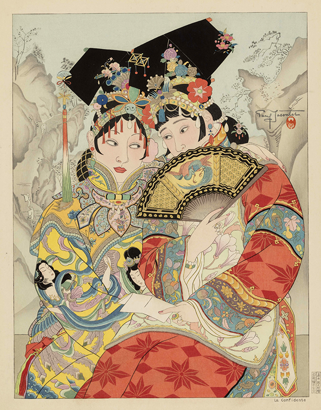 ポール・ジャクレー「打ち明け話の相手、連作「満州宮廷の王女たち」より」（個人蔵）Ⓒ ADAGP, Paris & JASPAR, Tokyo, 2023 E5060