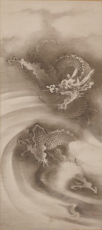 狩野山雪《双龍図》右幅　東京国立博物館蔵 ColBase (https://colbase.nich.go.jp)