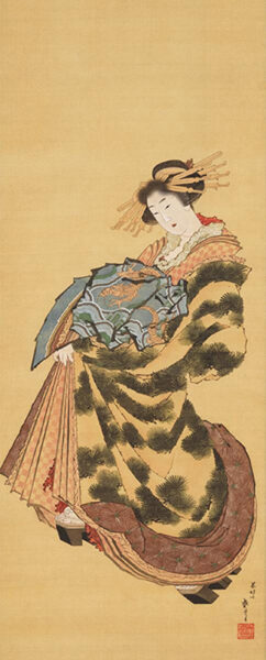 葛飾北斎《傾城図》(部分)江戸時代後期 19世紀前半 岡田美術館蔵