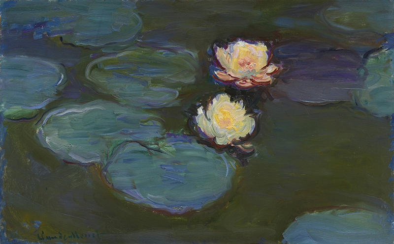 《睡蓮》1897-98年頃 油彩、カンヴァス 66.0×104.1cm ロサンゼルス・カウンティ美術館 Los Angeles County Museum of Art, Mrs. Fred Hathaway Bixby Bequest, M.62.8.13 photo © Museum Associates/LACMA