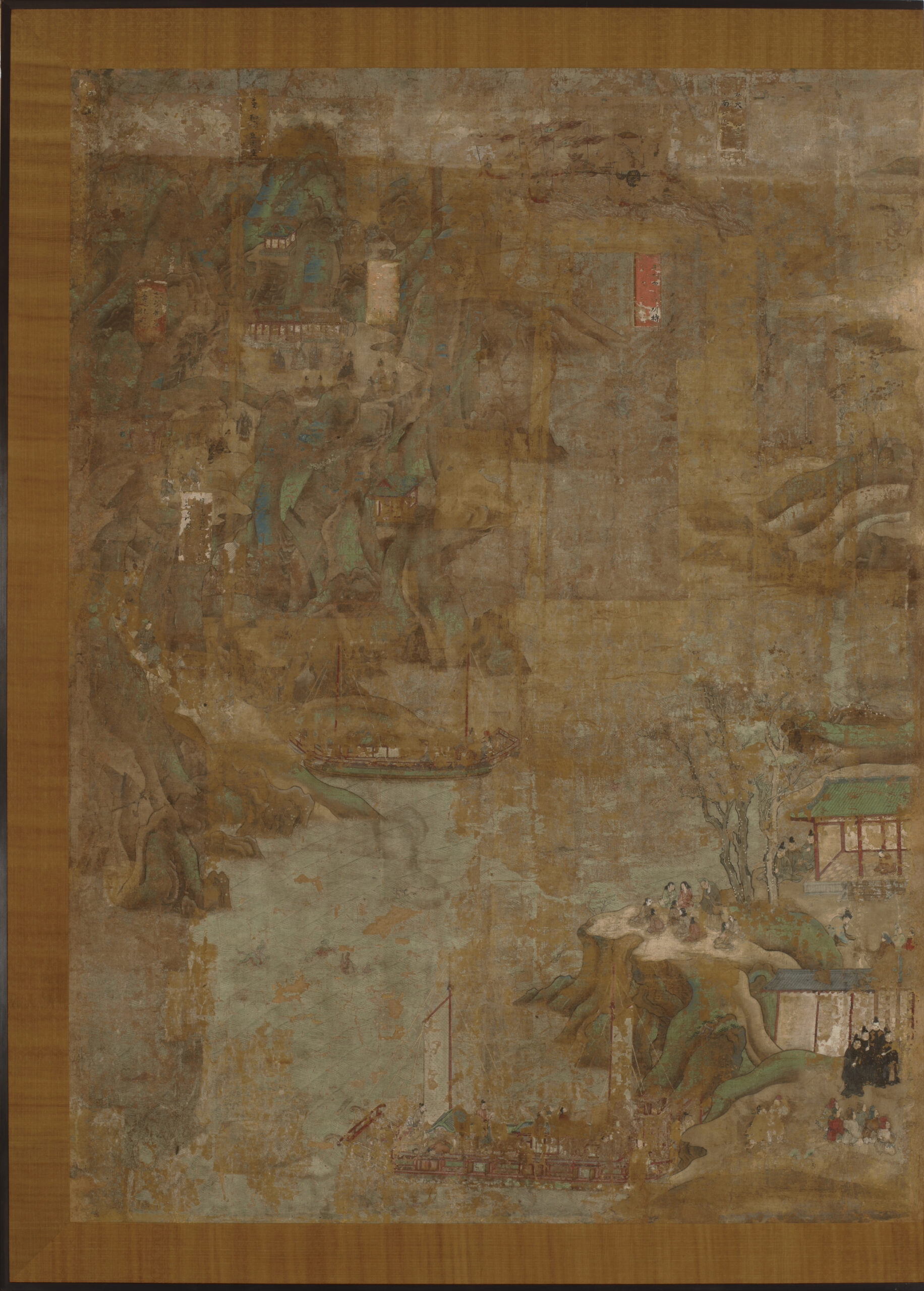 秦致貞《聖徳太子絵伝》第5面(部分) 東京国立博物館出典:ColBase (https://colbase.nich.go.jp)