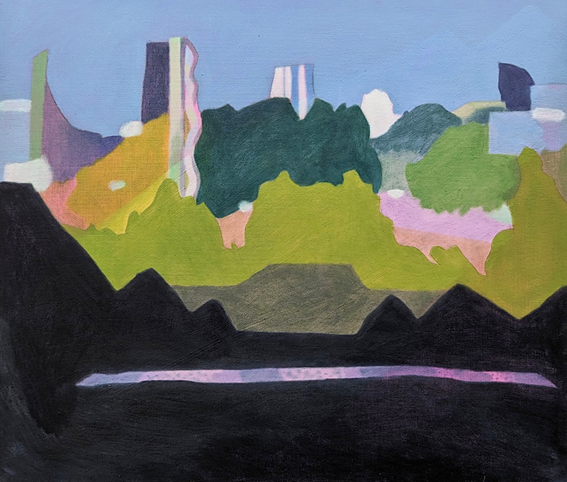 薬師神トモミ《都会の公園》