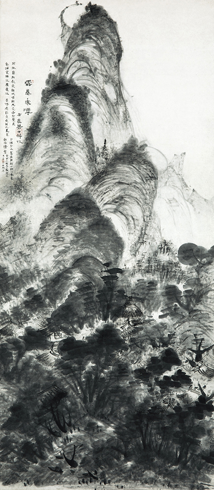 浦上玉堂《雲蒸寒潭図》画像