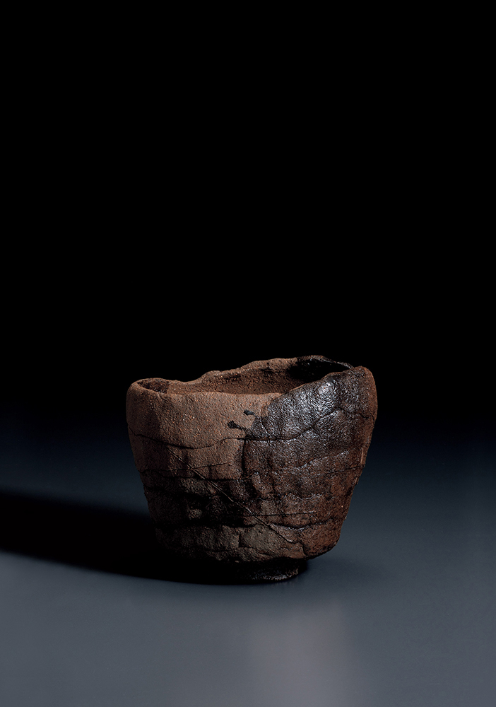 樂直入《焼貫黒樂茶碗 銘 泫》画像