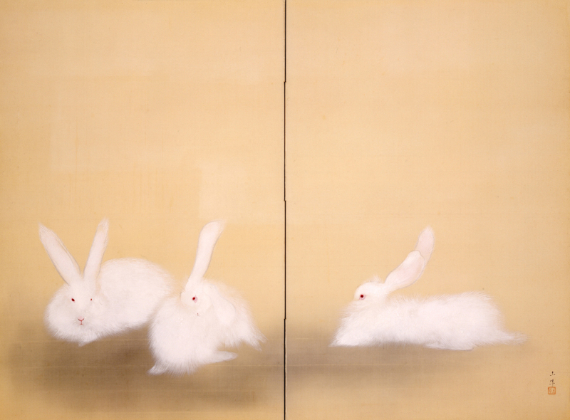 奥村土牛《兎》画像