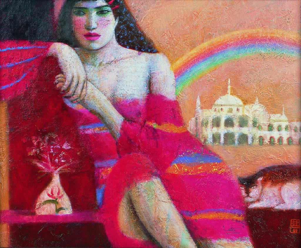 佐々木豊《赤い衣裳》画像