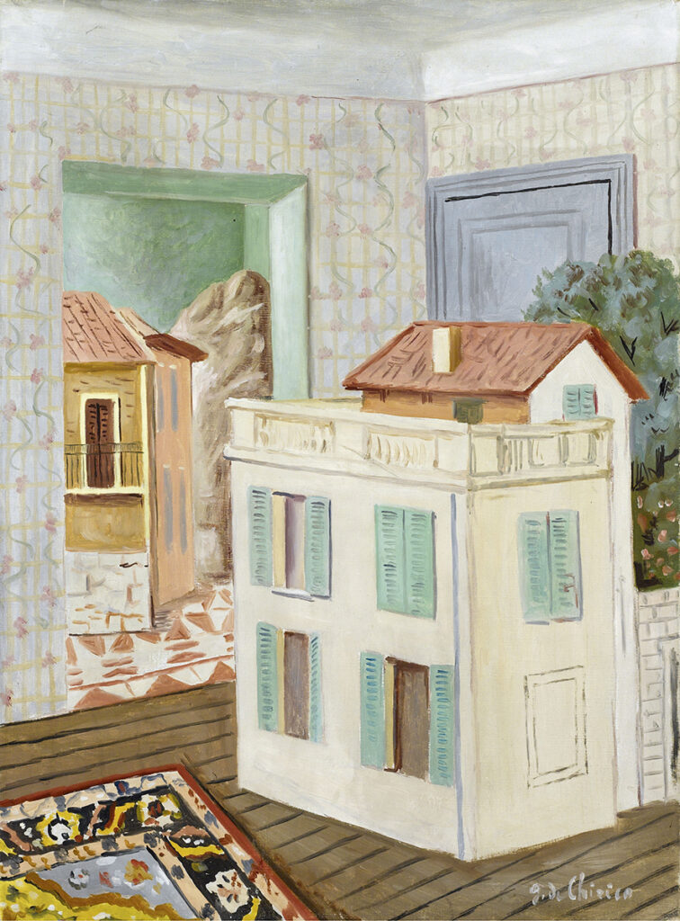 《緑の雨戸のある家》画像