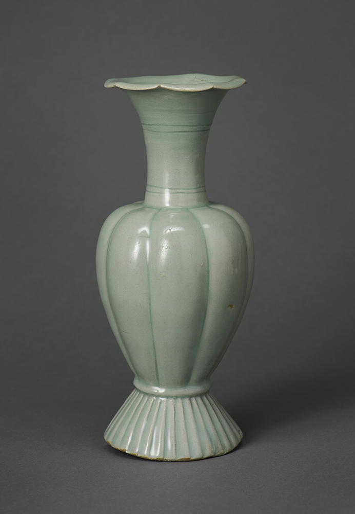 青磁瓜形瓶_画像