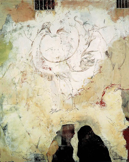 田村能里子《砂壁の舞う街》画像