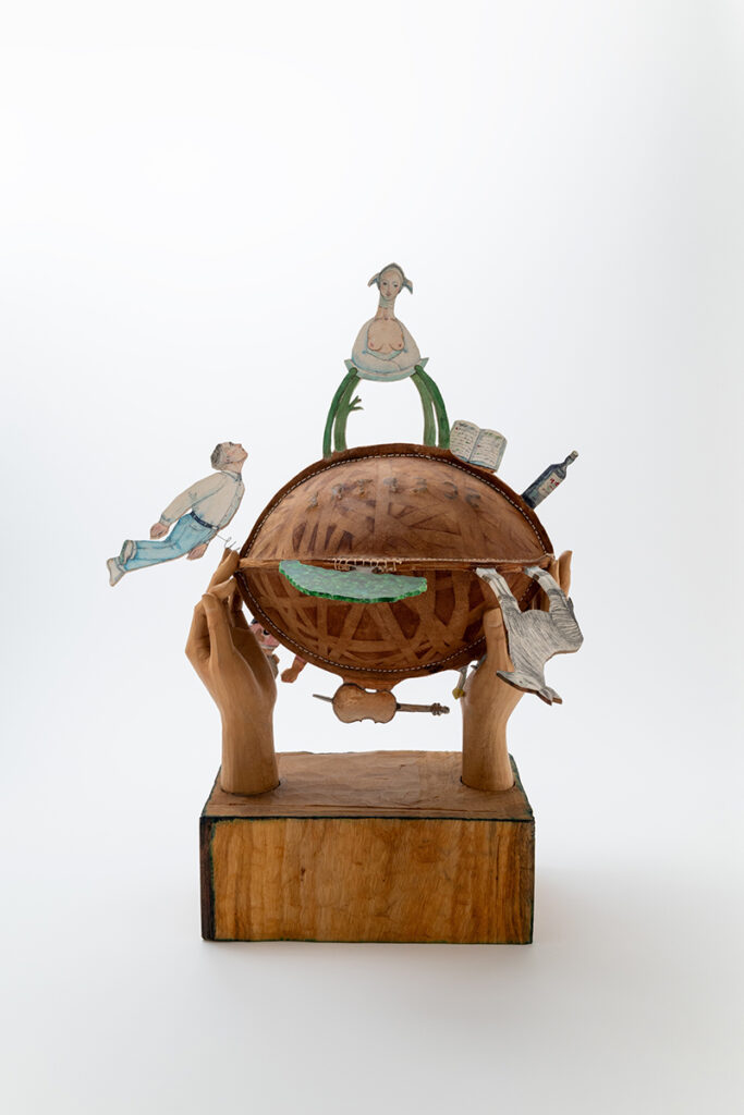 舟越桂《あの頃のボールをうら返した。》画像