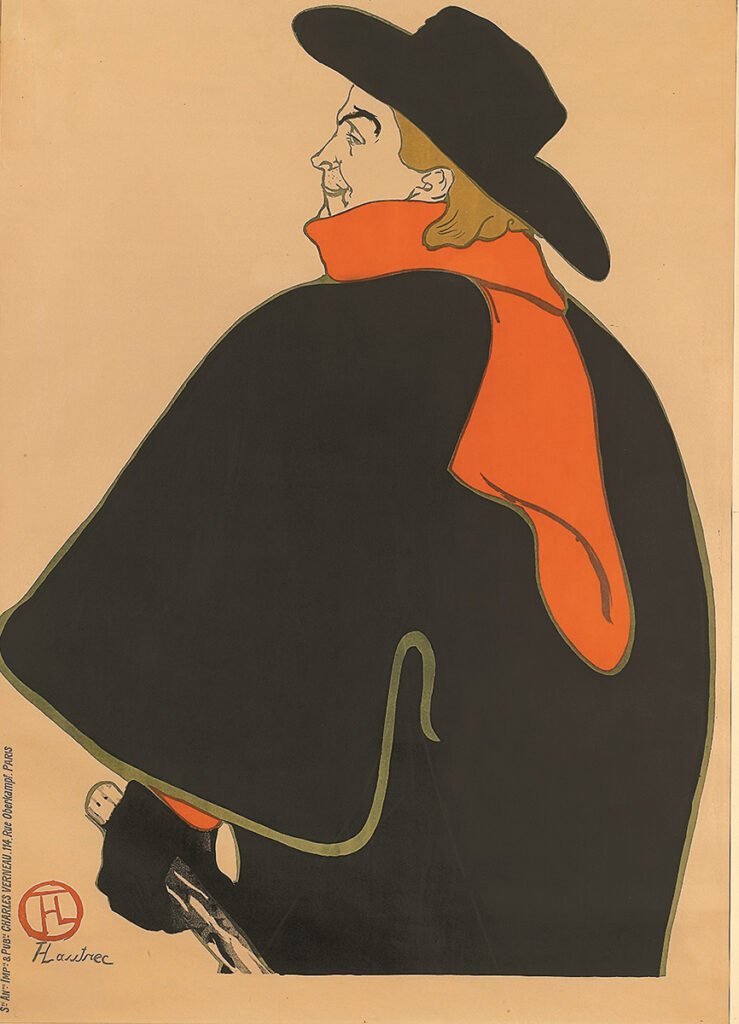 ロートレック《キャバレのアリスティド・ブリュアン》画像